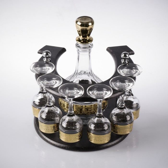 Мини-бар "Кристалл" 7 предметов, подкова 500 мл/ 60 мл