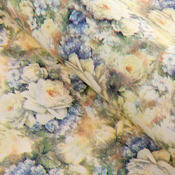 Бумага упаковочная &quot;Пышные цветы&quot;, 52 х 76 см