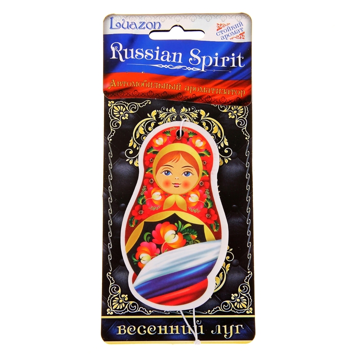Ароматизатор в авто Патриотическая серия "Матрешка", луг