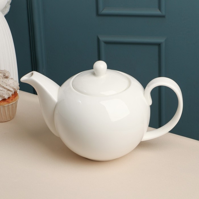 Заварочный чайник фарфоровый «Barista», 1,6 л, белый чайник заварочный фарфоровый сова