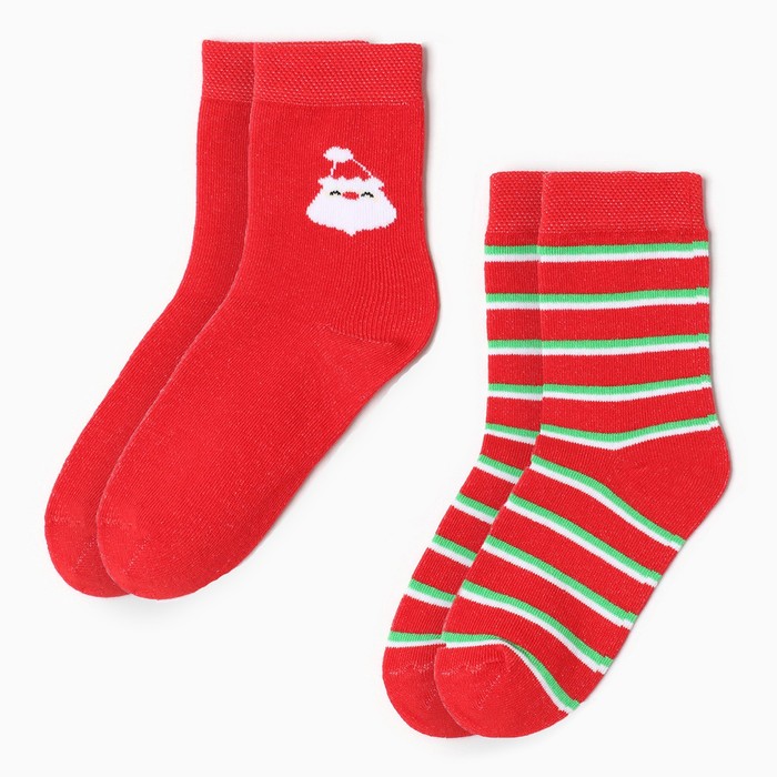 Набор детских носков KAFTAN Дед Мороз 2 пары, р-р 14-16