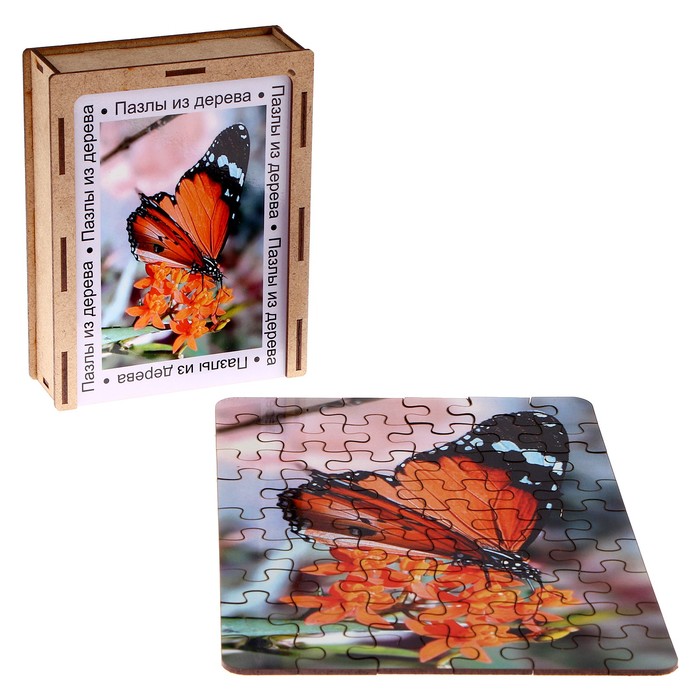 Пазл серия фантазия «Бабочка», 54 детали, размер — 28 × 18,5 см