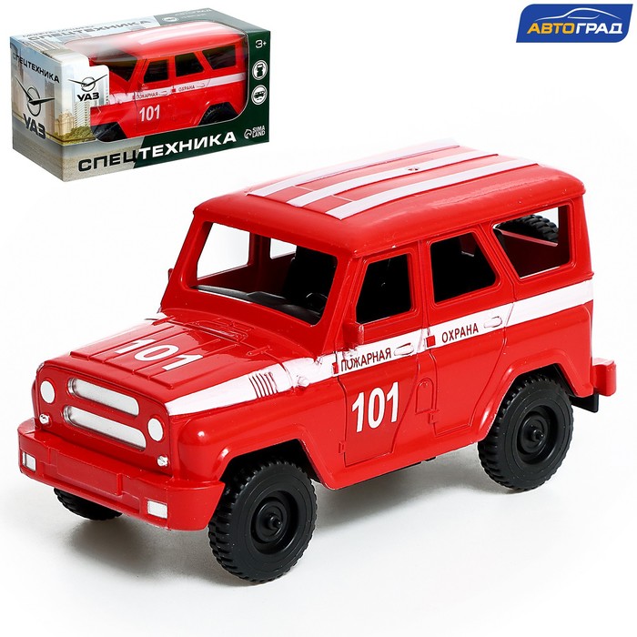Машина инерционная УАЗ Hunter «Пожарная служба» машина инерционная пожарная служба микс