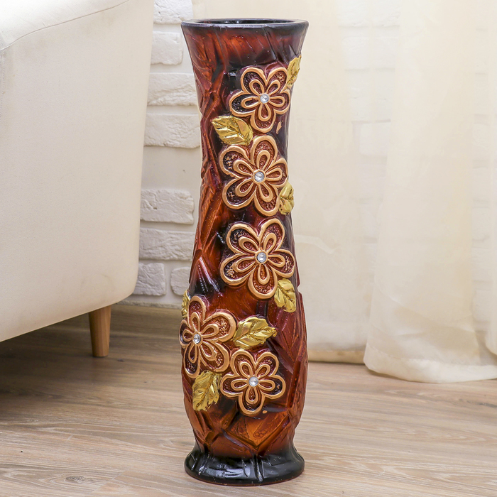 Ваза напольная "Ромашковое поле" талия