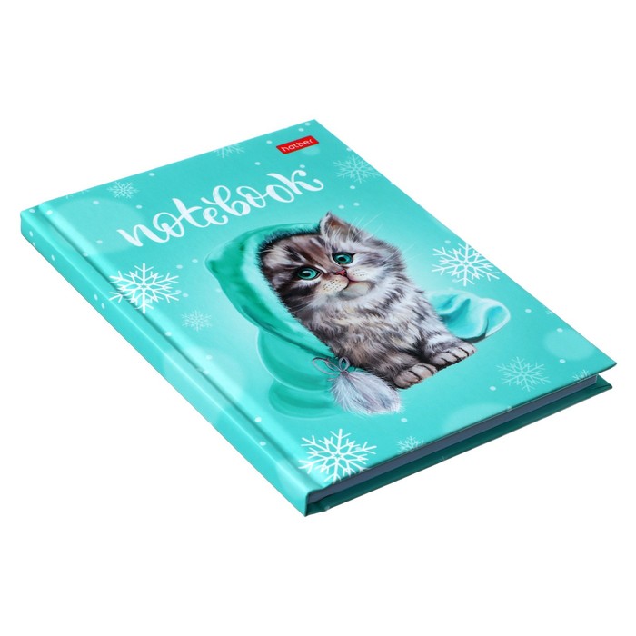 

Записная книжка, А6, 64 листов, в клетку/линейку, "Милый котик", твердая обложка, матовая ламинация, блок офсет 60г/м2