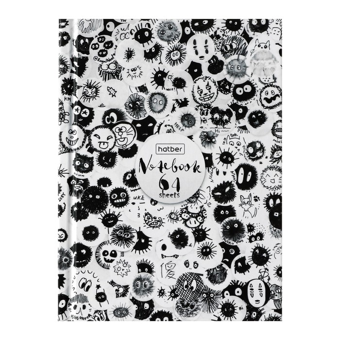 

Записная книжка, А6, 64 листов, в клетку/линейку, "Прикольные кляксы", твердая обложка, матовая ламинация, блок офсет 60г/м2