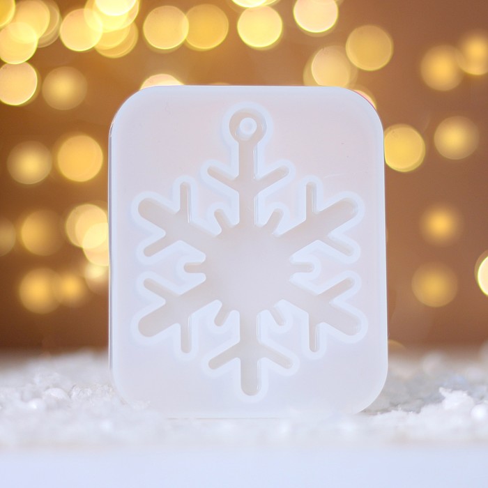 Форма силиконовая универсальная, подвеска «Снежинка» aouke носки со снеговиком снежинка санта клаус рождественская серия силиконовая форма для шоколада сделай сам силиконовая форма