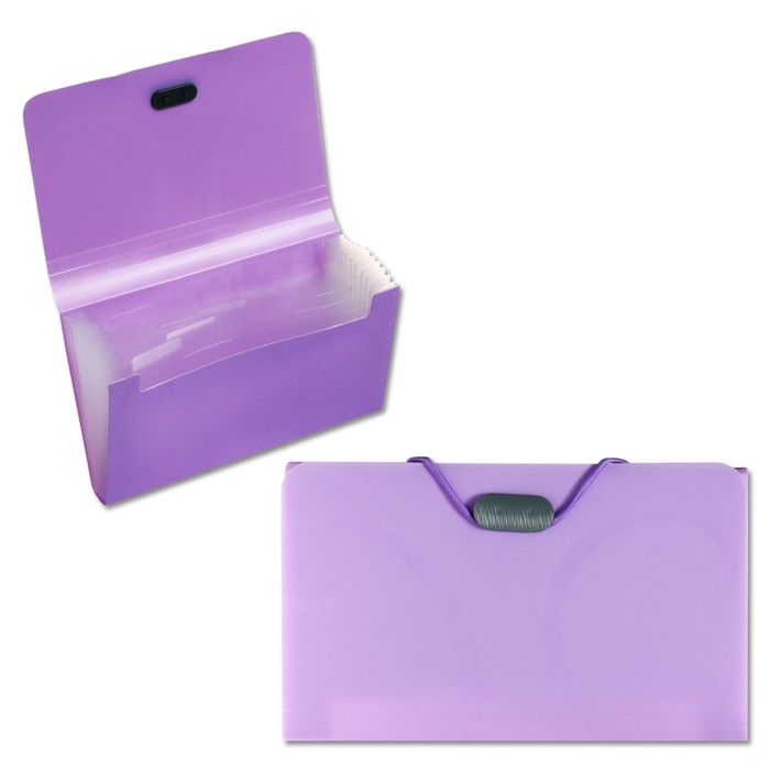 Папка на резинке А6, 12 отделений, узоры фиолетовая пастель раскраски узоры фиолетовая
