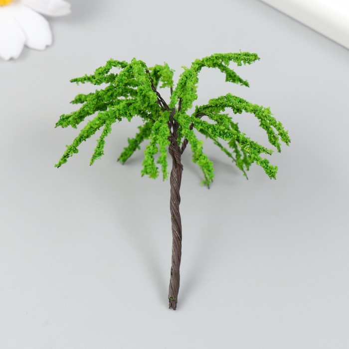 Искусственное растение для творчества пластик Ива 3х6 см