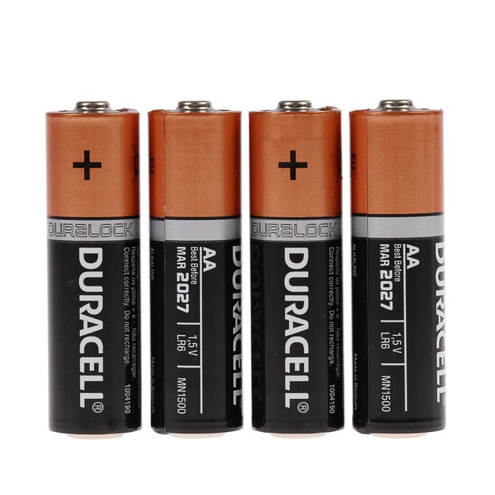 

Батарейка алкалиновая Duracell Basic, AA, LR6-6BL, 1.5В, блистер, 6 шт.