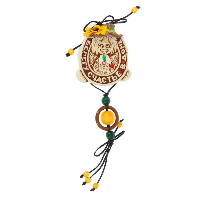 Оберег "Кузя" в подкове, микс