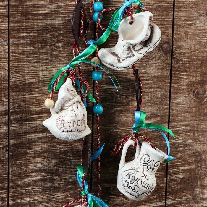 Оберег "Подкова счастья" 6 предметов, микс