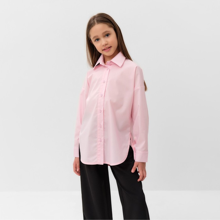 Рубашка для девочки MINAKU цвет розовый, рост 134 см