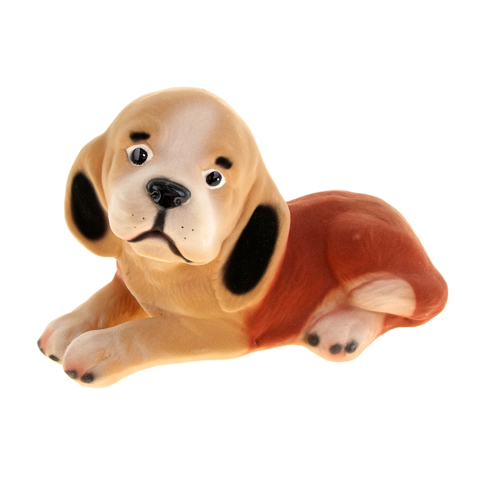 Копилка "Бигль" флок, бежевая