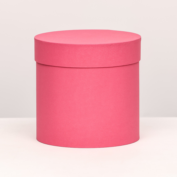Шляпная коробка, бордовая, 18 х 18 см коробка шляпная бархатная бежевая 16 х 16 см