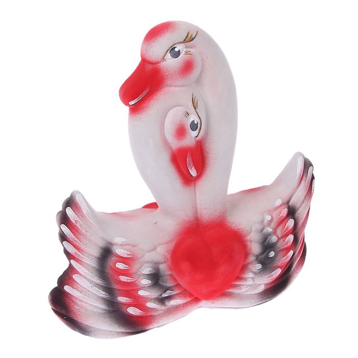 Копилка "Лебеди" флок, микс