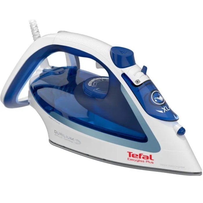 

Утюг Tefal FV5736E0, 2500 Вт, эмалированная подошва, 45 г/мин, 270 мл, бело-синий