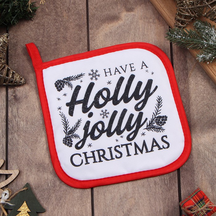 

Прихватка "Holly jolly" 17х17 100% п/э,ватин 250г/м2