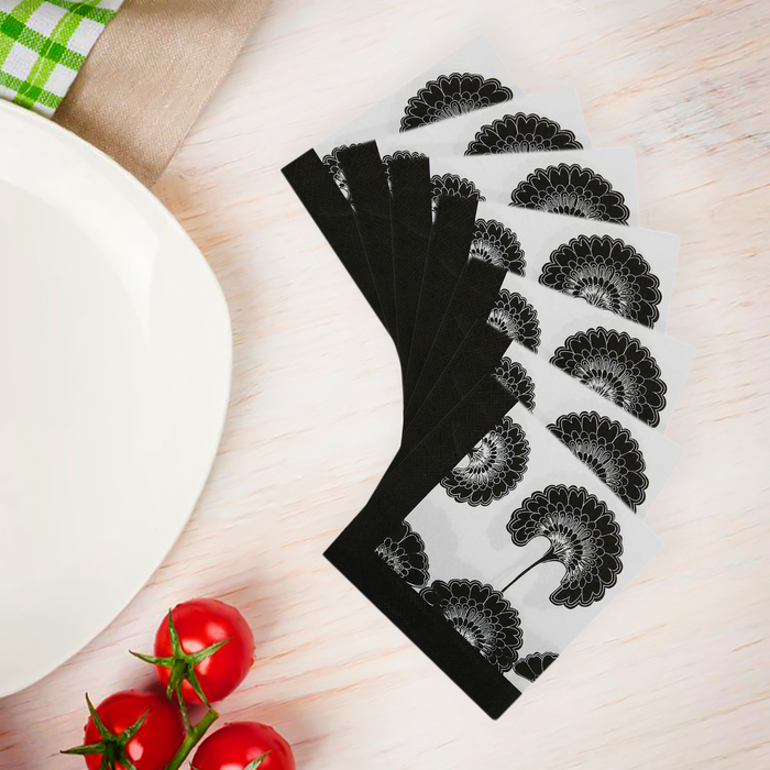 Салфетки бумажные (набор 20 шт) 33*33 см "Пальма"