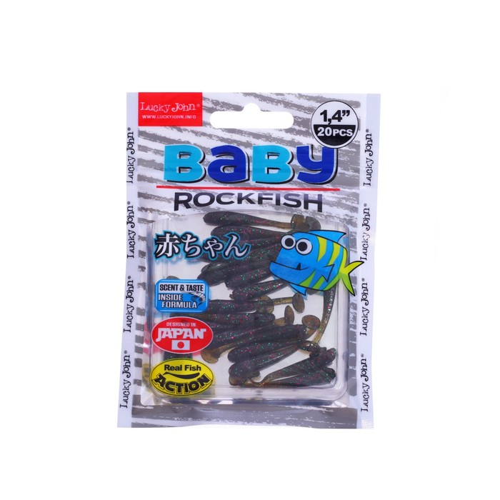 

Виброхвост LJ Pro series baby rockfish съедобный, 3.5 см, 20 шт., цвет S21