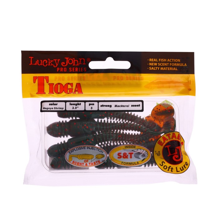 

Виброхвост LJ pro series tioga съедобный, 10 см, 5 шт., цвет 085