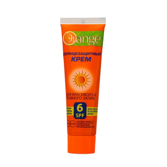 

Крем солнцезащитный Orange для загара SPF 6, 90 мл