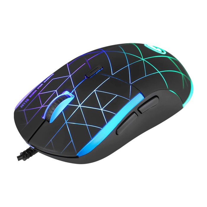 

Мышь Marvo M115 Wired, проводная, оптическая, 4000 dpi, USB, подсветка, чёрная
