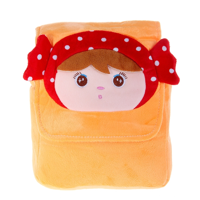 Мягкий рюкзак "Девочка", цвет оранжевый