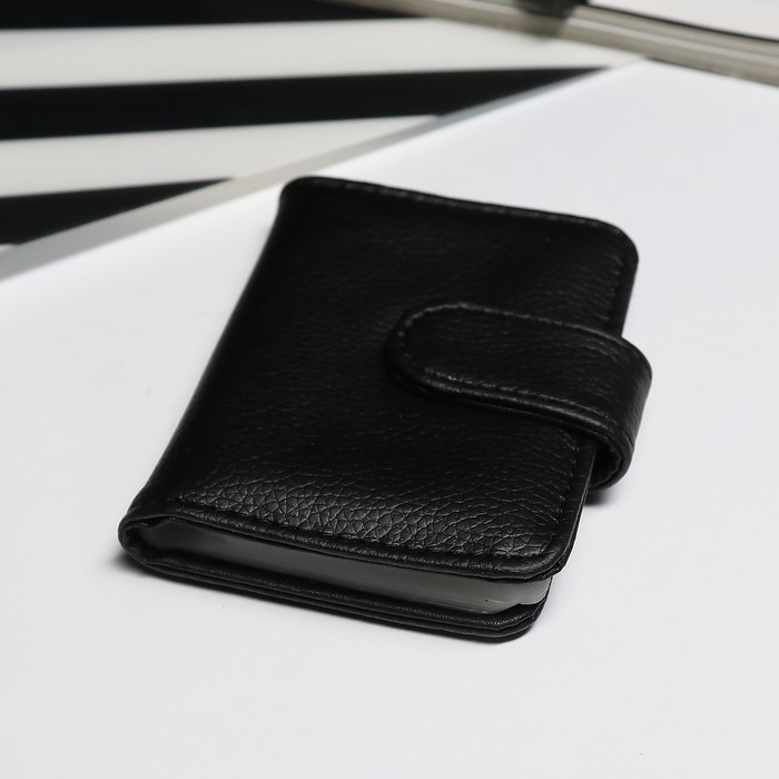 Визитница "Ясмин", 26 холдеров, черный