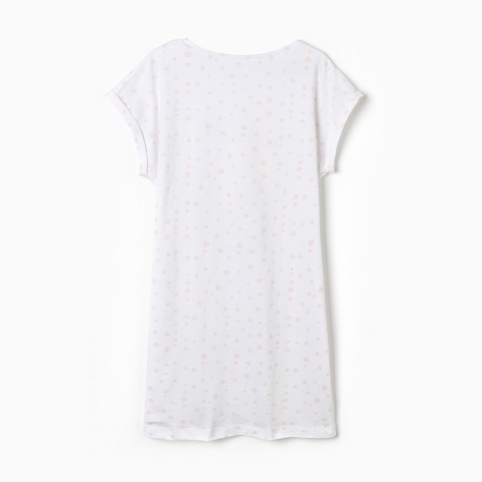 

Сорочка ночная для девочки, цвет белый/горошек, рост 116 см