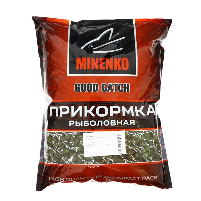

Пеллетс MINENKO Good Catch, Крупный Карась, 5 мм, 700 г
