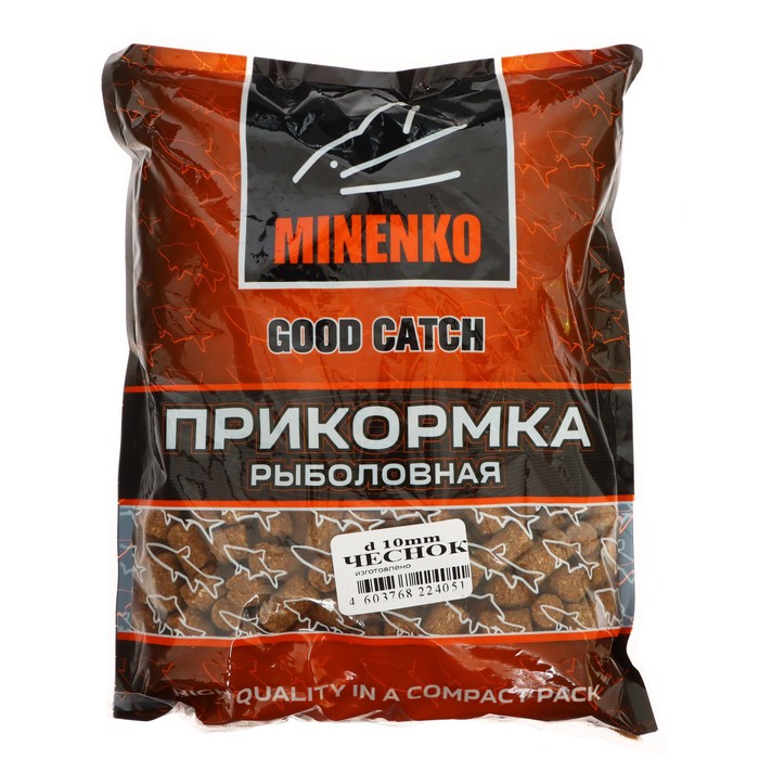 

Пеллетс MINENKO Good Catch, Чеснок, 10 мм, 700 г