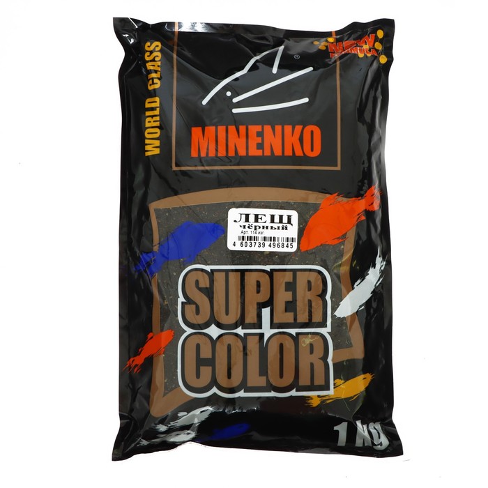 

Прикормка MINENKO Super Color, Лещ Чёрный, 1 кг