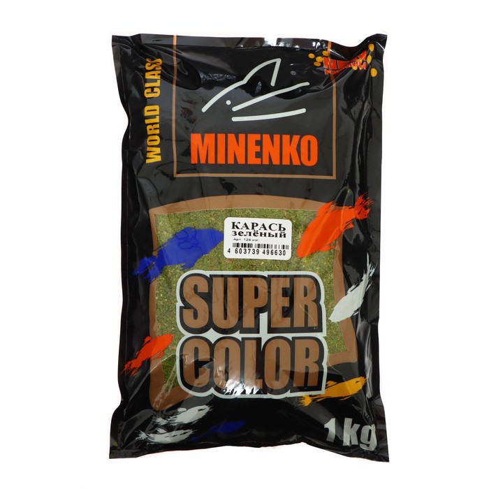 

Прикормка MINENKO Super Color, Карась Зелёный, 1 кг