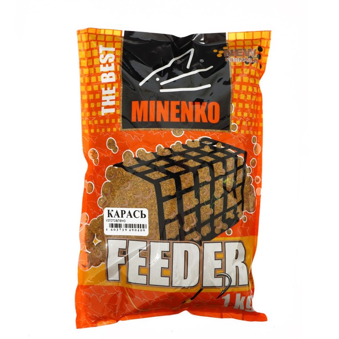 

Прикормка MINENKO Feeder, Карась, меланжевый, 1 кг