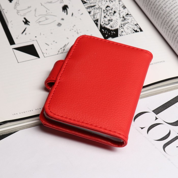 Визитница "Ясмин", 26 холдеров, красный