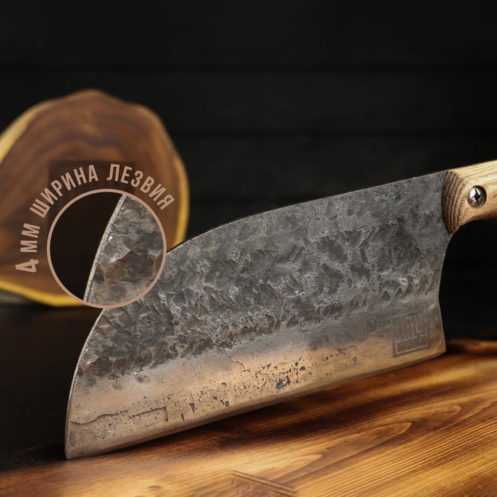 

Нож - топорик сербский Wild Kitchen, лезвие 17 см, сталь 45