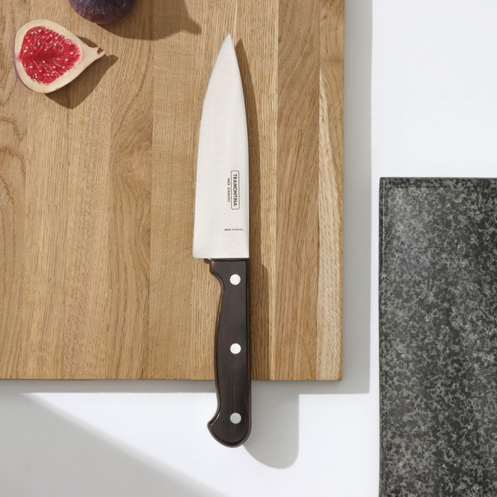 цена Нож кухонный поварской Tramontina Polywood, лезвие 15 см