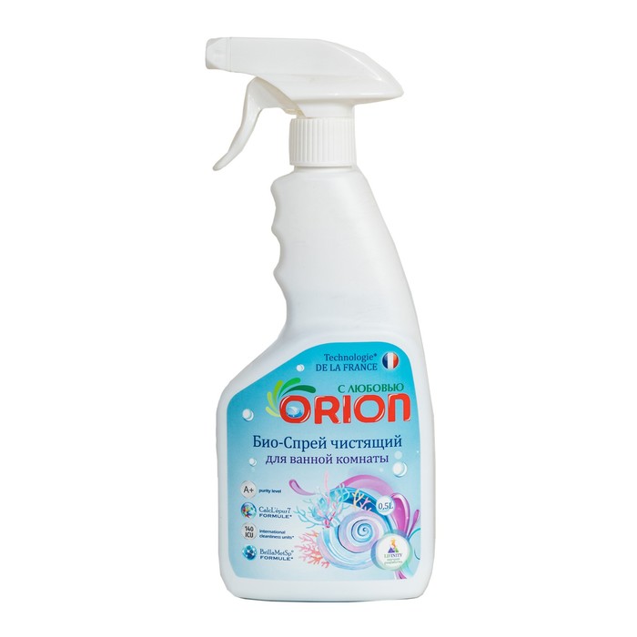 Био-спрей для ванной комнаты ORION, 500 мл био спрей чистящий orion zoo антибактериальный эффект лимон 500 мл