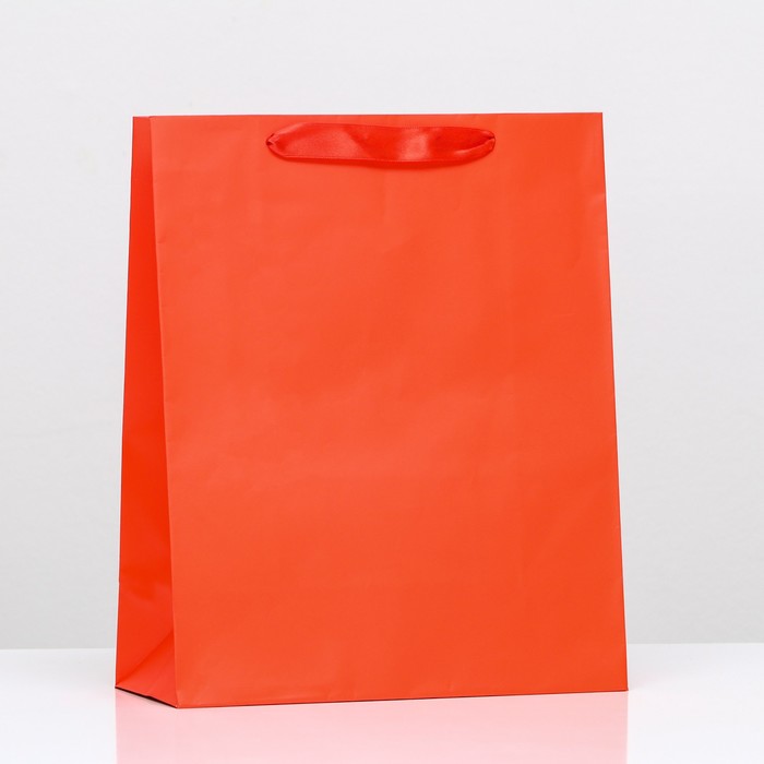 Пакет ламинированный «Красный», 26 х 32 х 12 см пакет ламинированный новогодний колокольчик 32 х 42 х 12