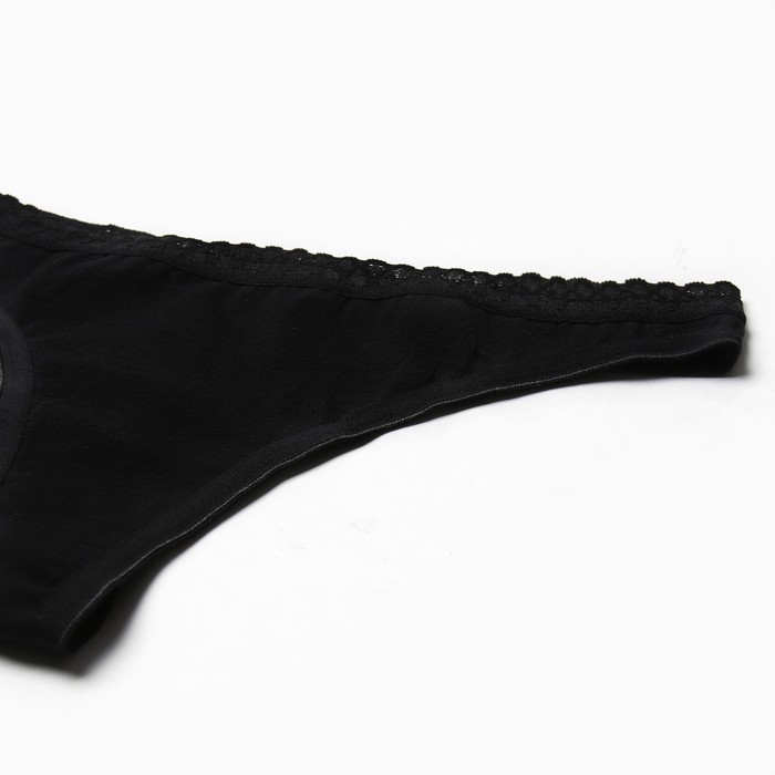

Трусы женские стринги, цвет чёрный (Nero), размер 46 (M)