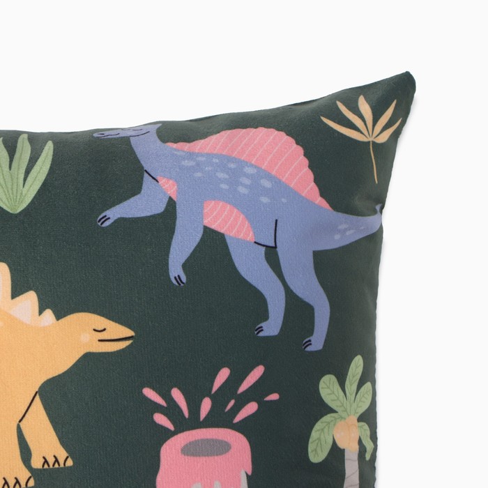 фото Подушка декоративная этель "dino" 40*40см, велюр