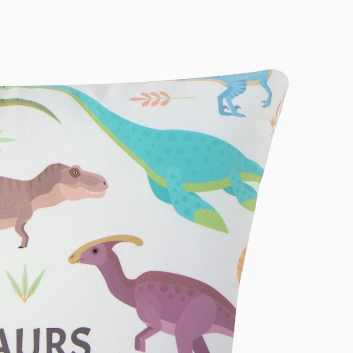 фото Подушка декоративная этель "dinosaurs" 40*40см, велюр