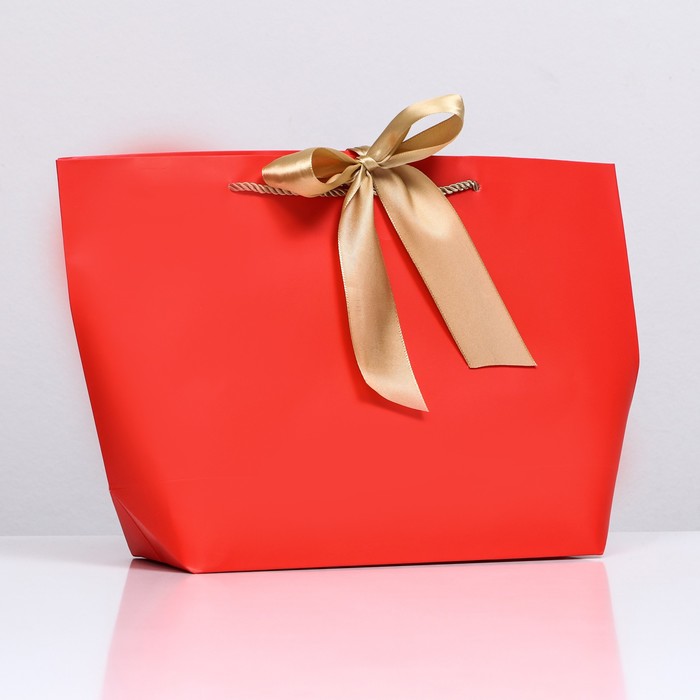 Пакет подарочный с лентой 26 х 25 х 11 см Красный пакет подарочный с лентой бирюзовый 37 х 25 х 11 см