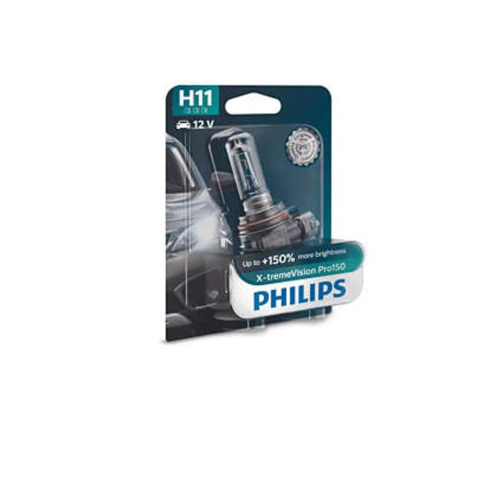 Лампа Philips H11 12 В, 55W (PGJ19-2)(+150%) X-treme Vision Pro150, блистер 1 шт, 12362XVPB1 68593