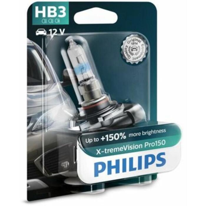 Лампа Philips HB3 12 В, 60W (+150% света) X-treme Vision Pro150, блистер 1 шт, 9005XVPB1 лампа philips h11 12 в 55w pgj19 2 150% x treme vision pro150 блистер 1 шт 12362xvpb1 68593