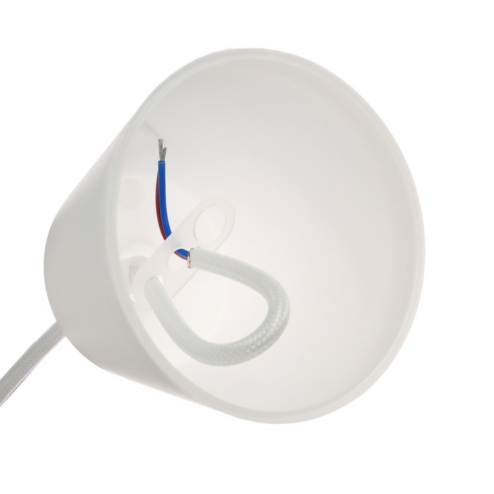 Патрон Е27 IN HOME, силикон, со шнуром 1 м, белый