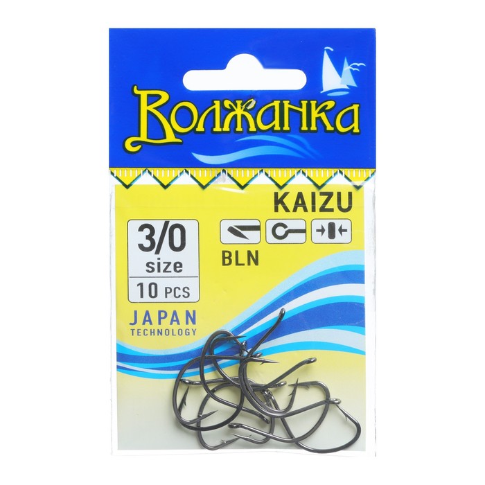 

Крючки "Волжанка" Kaizu № 3/0, 10 шт