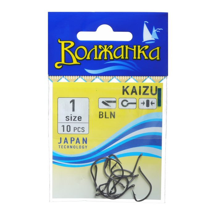 

Крючки "Волжанка" Kaizu № 1, 10 шт
