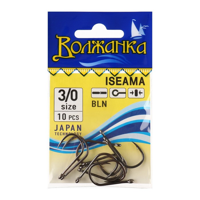 

Крючки "Волжанка" Iseama № 3/0, 10 шт